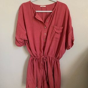 Oversized Terra-cotta Romper :)